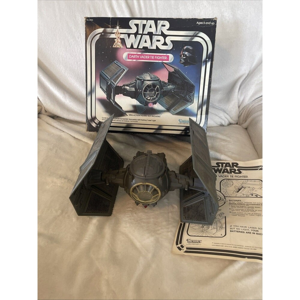 1978 Darth Vader Tie Fighter Complete w/ Box & Insert Vintage Star Wars Kenner